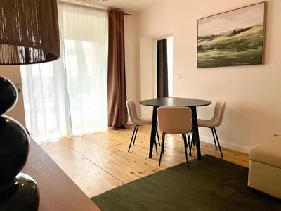 Ein Sitzbereich in der Unterkunft DeNe Living Apartments