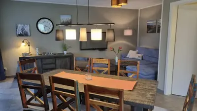 Ein Sitzbereich in der Unterkunft Park-Apartment Scharmützelsee Wohnung 1