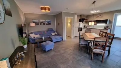 Küche/Küchenzeile in der Unterkunft Park-Apartment Scharmützelsee Wohnung 1