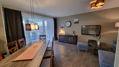 Ein Sitzbereich in der Unterkunft Park-Apartment Scharmützelsee Wohnung 1