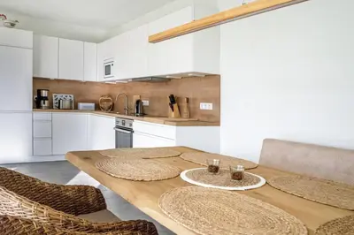 Küche/Küchenzeile in der Unterkunft Park-Apartment Scharmützelsee Wohnung 5