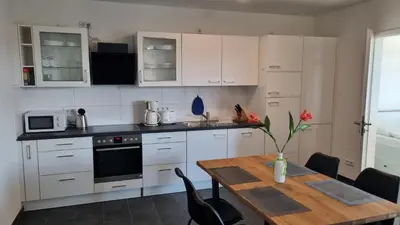 Küche/Küchenzeile in der Unterkunft Park-Apartment Scharmützelsee Wohnung 7