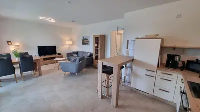 Küche/Küchenzeile in der Unterkunft Park-Apartment Scharmützelsee Wohnung 9