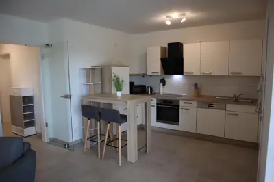 Küche/Küchenzeile in der Unterkunft Park-Apartment Scharmützelsee Wohnung 9