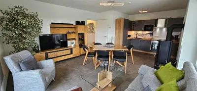 Küche/Küchenzeile in der Unterkunft Park-Apartment Scharmützelsee Wohnung 10
