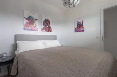 Ein Bett oder Betten in einem Zimmer der Unterkunft Park-Apartment Scharmützelsee Wohnung 12