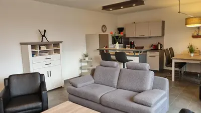 Küche/Küchenzeile in der Unterkunft Park-Apartment Scharmützelsee Wohnung 13