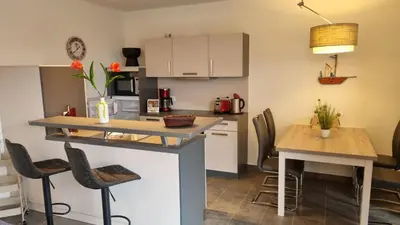 Küche/Küchenzeile in der Unterkunft Park-Apartment Scharmützelsee Wohnung 13