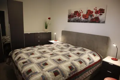 Ein Bett oder Betten in einem Zimmer der Unterkunft Park-Apartment Scharmützelsee Wohnung 13