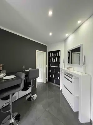 Küche/Küchenzeile in der Unterkunft Schönes 2 Zimmer Apartment an der Stadt Grenze mit Klimaanlage