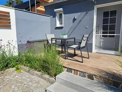 Das Gebäude in dem sich die Ferienwohnung befindet