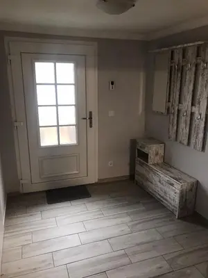 Ein Sitzbereich in der Unterkunft Spreewald-Ferienwohnung Reschke/Jahn