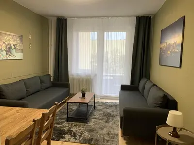 Ein Sitzbereich in der Unterkunft Just Berlin