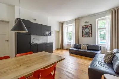 Küche/Küchenzeile in der Unterkunft Mooeve Boxi Mid