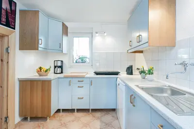 Küche/Küchenzeile in der Unterkunft Ferienwohnung Berlin