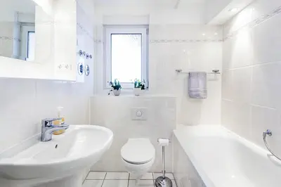 Ein Badezimmer in der Unterkunft Ferienwohnung Berlin