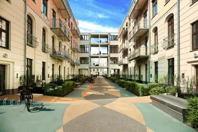 Das Gebäude in dem sich die Ferienwohnung befindet
