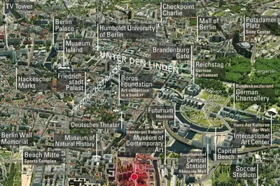 Ein allgemeiner Blick auf Berlin oder ein Stadtblick von der Ferienwohnung aus