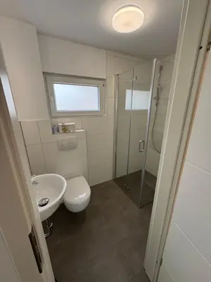 Ein Badezimmer in der Unterkunft Ferienbungalow Am Meisengang