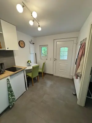 Küche/Küchenzeile in der Unterkunft Ferienbungalow Am Meisengang