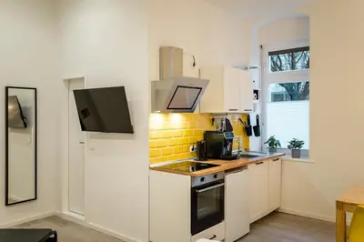 Küche/Küchenzeile in der Unterkunft Nahe Boxhagener Platz für 4 Personen