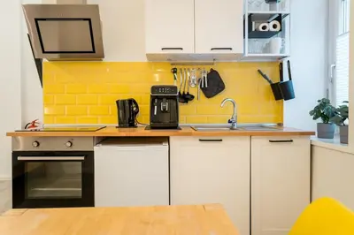 Küche/Küchenzeile in der Unterkunft Nahe Boxhagener Platz für 4 Personen