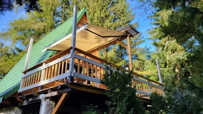 Grundriss der Unterkunft Finnhütte zwischen Wald und See