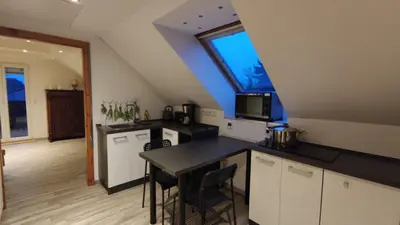 Küche/Küchenzeile in der Unterkunft Ferienwohnung, Monteurwohnung, Voll Eingerichtet