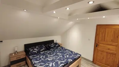 Ein Bett oder Betten in einem Zimmer der Unterkunft Ferienwohnung, Monteurwohnung, Voll Eingerichtet