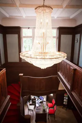 Ein Sitzbereich in der Unterkunft Villa Ingeborg