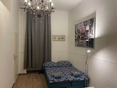 Ein Bett oder Betten in einem Zimmer der Unterkunft Art Nouveau ap in Berlins Center