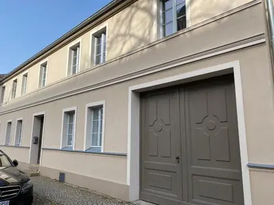 Das Gebäude in dem sich die Ferienwohnung befindet