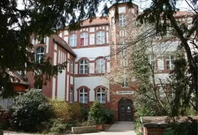 Ein Garten an der Unterkunft Schulsportverein Lichtenrade e V