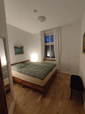 Ein Bett oder Betten in einem Zimmer der Unterkunft Wohnen an der Stadtmauer