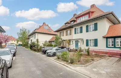 Das Gebäude in dem sich die Ferienwohnung befindet