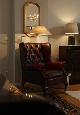 Ein Sitzbereich in der Unterkunft Luxus Apartment, Messe, ICC
