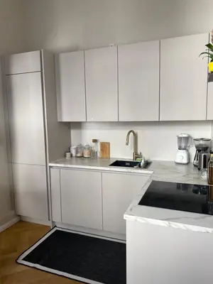 Küche/Küchenzeile in der Unterkunft Luxus Apartment, Messe, ICC