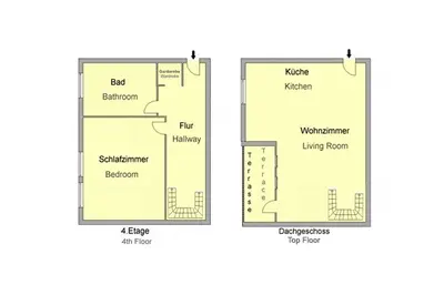Grundriss der Unterkunft Stylish maisonette, Prenzlauer Berg, 70m2