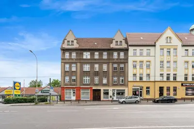 Das Gebäude in dem sich die Ferienwohnung befindet