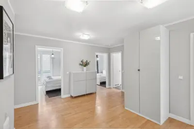 Ein Bett oder Betten in einem Zimmer der Unterkunft Traumhafte Wohnung mitten in Charlottenburg
