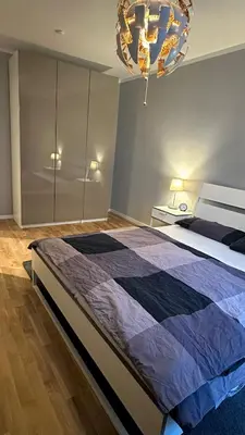 Ein Bett oder Betten in einem Zimmer der Unterkunft Traumhafte Wohnung mitten in Charlottenburg