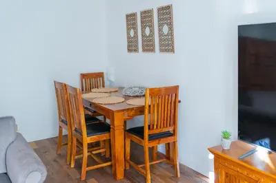 Ein Sitzbereich in der Unterkunft Sabina Ferienhaus