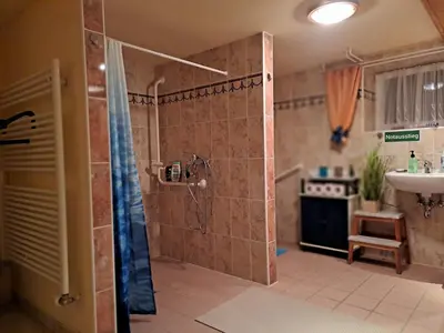Ein Badezimmer in der Unterkunft Unterkunft Mohr - Gemütlichkeit im Souterrain