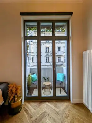 Ein Sitzbereich in der Unterkunft Modern building with vertical garden & 2 bedrooms