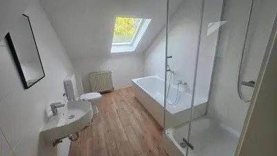 Ein Badezimmer in der Unterkunft Zur Mühle
