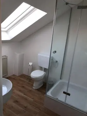 Ein Badezimmer in der Unterkunft Zur Mühle