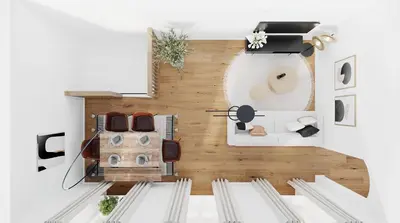 Ein Bett oder Betten in einem Zimmer der Unterkunft Cozy Apartment at Bergmannkiez