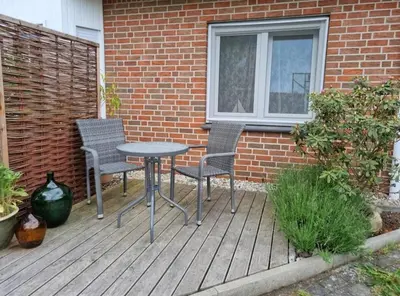 Ein Balkon oder eine Terrasse in der Unterkunft Fewo Neuruppin Einliegerwohnung