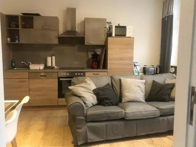 Küche/Küchenzeile in der Unterkunft Ferienwohnung- Zur alten Waage