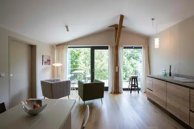 Grundriss der Unterkunft Fewo im Naturschutzgebiet, mit großem Balkon